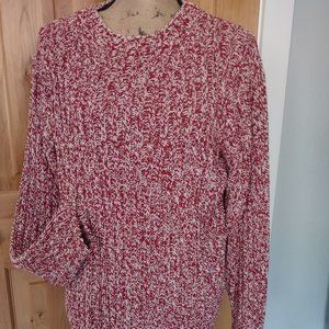 Red and White marbled GAP m/m sweater